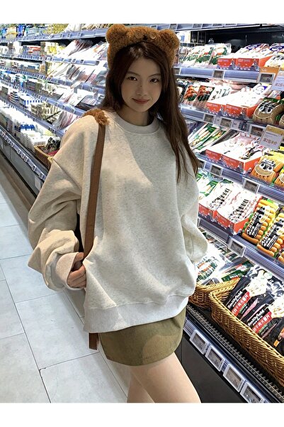 Jakinta Outdoors Unisex Sıfır Yaka Basic Sweatshirt XS-6XL Şardonlu 2 İplik