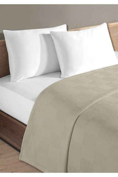 Evim 100% Cotton Single Earth Hotel Pique Set 160 X 230 cm