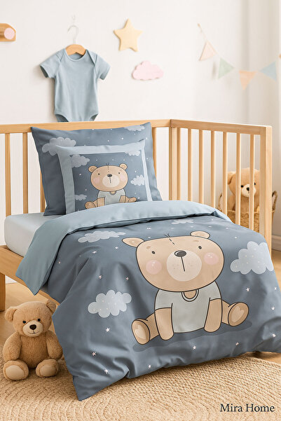 Mira Home Newborn Baby Bedding Set Blue Bear