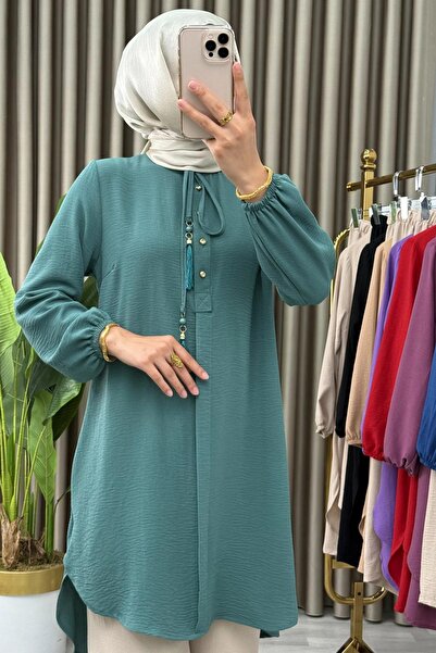 ALYA Γυναικεία Ρούχα Τεστέτουρ Σετ Τουνίκ-Παντελόνι Sedanur Aerobin