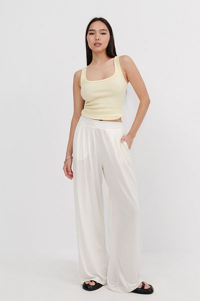 Addax Wide Leg Modal Trousers Pn18153