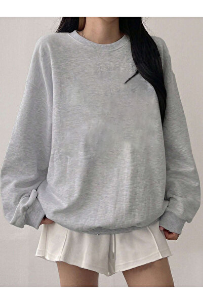 Jakinta Outdoors Unisex Sıfır Yaka Basic Sweatshirt XS-6XL Şardonlu 2 İplik