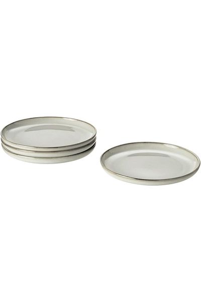 IKEA GLADELIG Side Plates, Grey, 20 cm, Set of 4