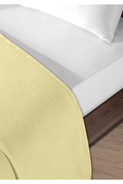 Evim 100% Cotton Single Yellow Hotel Pique Set 160 X 230 cm