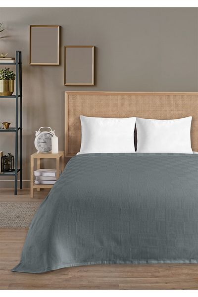 Evim 100% Cotton Single Indigo Hotel Pique Set 160 X 230 cm