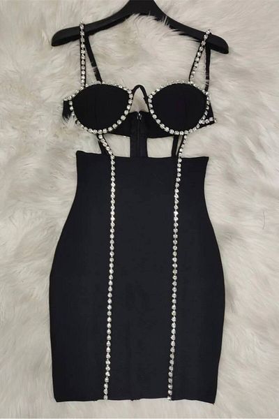 TAYT VEGAS STONE DETAILED DRESS