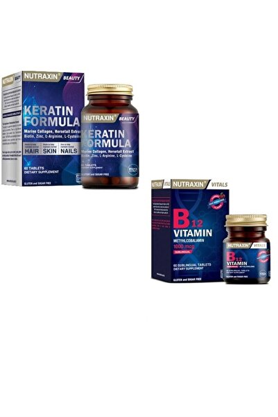 Nutraxin Saç ve Tırnaklar İçin Keratin Formula 60 T B12 60 Tablet 1000 mg