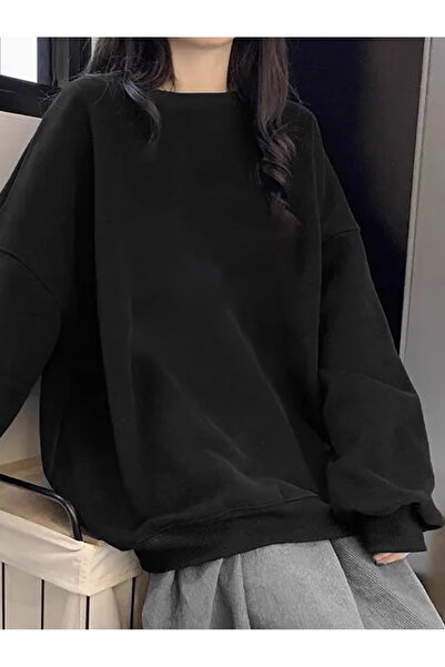 Jakinta Outdoors Unisex Sıfır Yaka Basic Sweatshirt XS-6XL Şardonlu 2 İplik