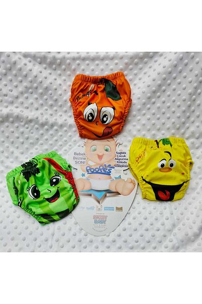 BERKAY Sundan Poopes Toilet Training Panties for Children 3 Pieces