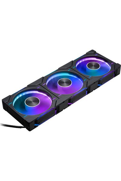Phanteks Ventilator / radiator D30-120 Reverse RGB PWM 120mm Pachet cu trei ventilatoare Negru