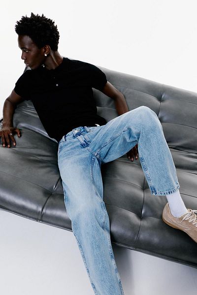 Pull & Bear بنطال جينز عتيق بقصّة مستقيمة