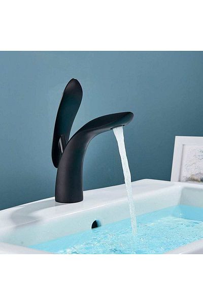 CasaVie Basin mixer with sink mounting, matte black, code 1530