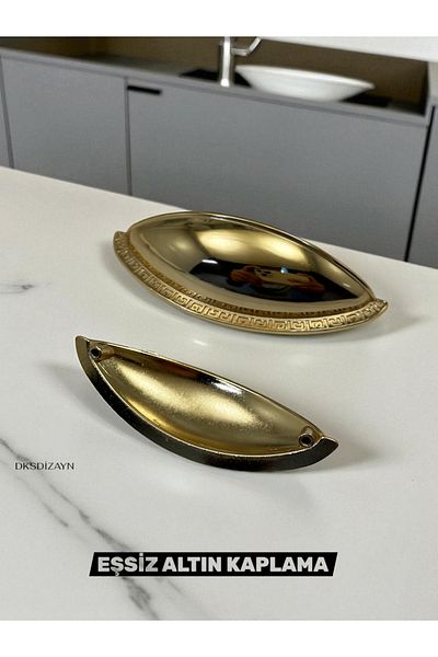 DKSDİZAYN 64 mm Bag Mussel Dish Handle Special Design Furniture Drawer Kitchen Cabinet Handle 1St Class Heavy Metal