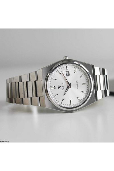 Fiesta Fs601022 Men's Wrist Watch with Steel Band