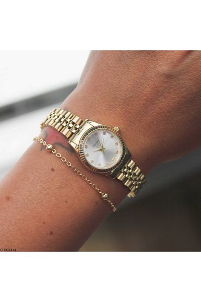 Chaperone Ch002434 Women's Wrist Watch with Steel Band