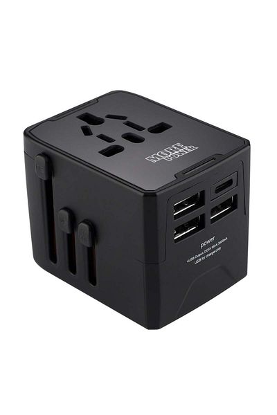 leon Morbor Travel Charger 4 Ports 30W (3 USB + PD Port)
