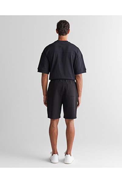 Gant Erkek Siyah Regular Fit Logolu Şort