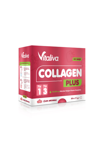 Vitaliva Vitamins Vitaliva Collegen Plus Çilek Aromalı 30 Saşe