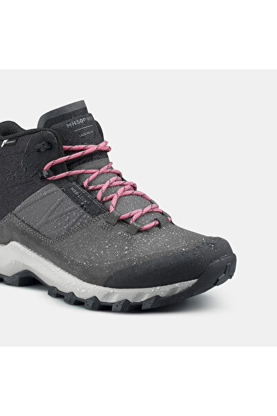 Decathlon Quechua Kadın Su Geçirmez Outdoor Bot - Gri - MH500 Mid