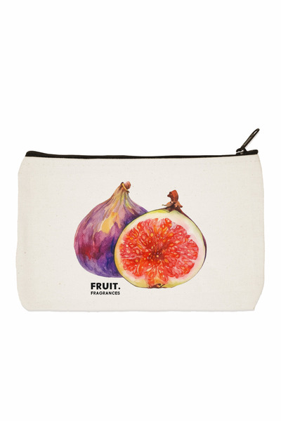 designedfy Чанта за грим с щампа на смокини