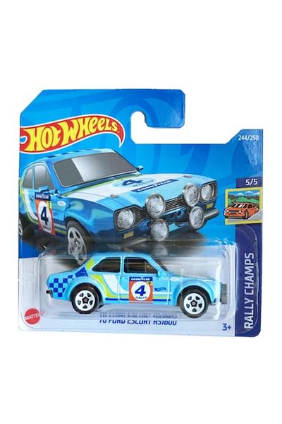 HOT WHEELS Masinuta metalica Hot Wheels, 70 Ford RS1600, 1:64, Albastru
