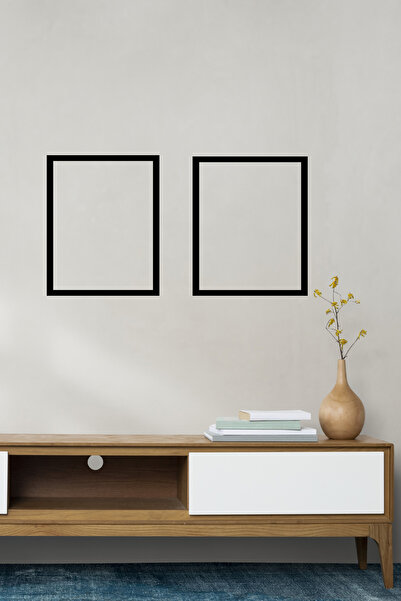 Pİ AHŞAP ÇERÇEVE SİYAH ÇERÇEVE 40X50 2Li