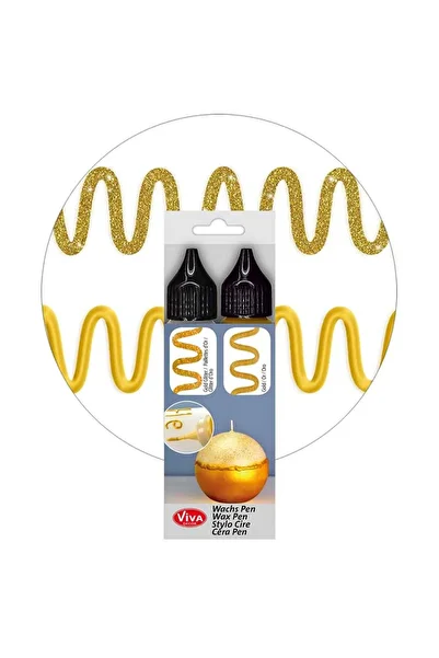 Viva Decor Creative set 2 x golden wax for candle decoration, VIVA DECOR, 2x28 ml