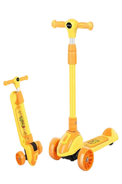 rexa سكوتر للأطفال بثلاث عجلات مصنوع من البلاستيك والفولاذ مع خاصية إصدار الض...