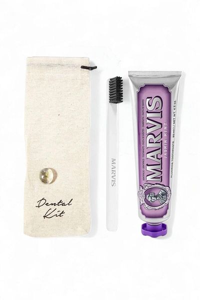 Marvis Jasmin Mint Toothpaste 85 ml + Soft White Toothbrush Dental Kit