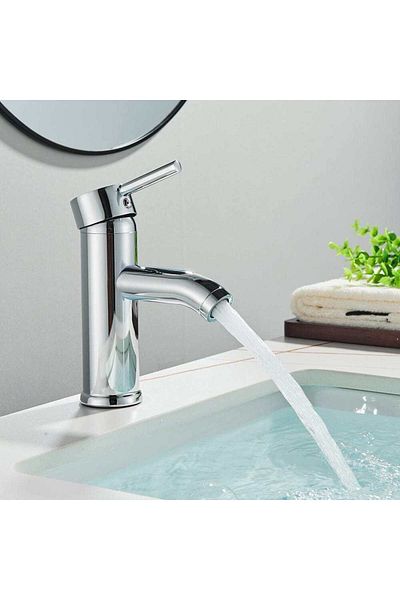 CasaVie Basin mixer with single handle and hole, chrome silver, code 1520