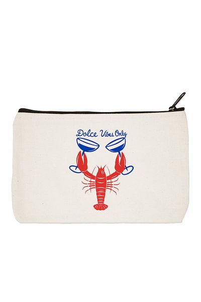 designedfy Τσάντα μακιγιάζ μόνο με στάμπα Dolce Vibes