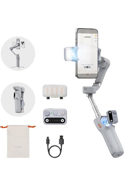 Hohem iSteady X3 3-axis Palm Foldable Smartphone Gimbal Stabilizer for iPhone with Extendable Rod