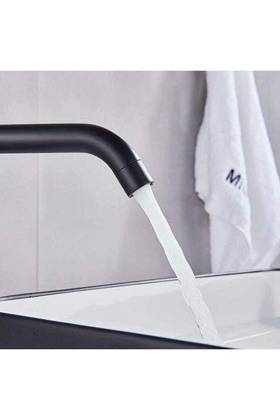 CasaVie Slim washbasin mixer, countertop mounted, matte black, code 1275
