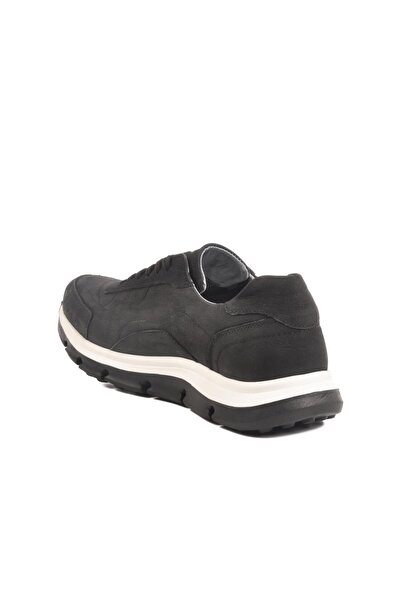 WALKWAY 2519 m Black Nubuck Genuine Leather Men's Casual Shoes