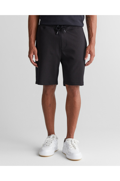 Gant Erkek Siyah Regular Fit Logolu Şort