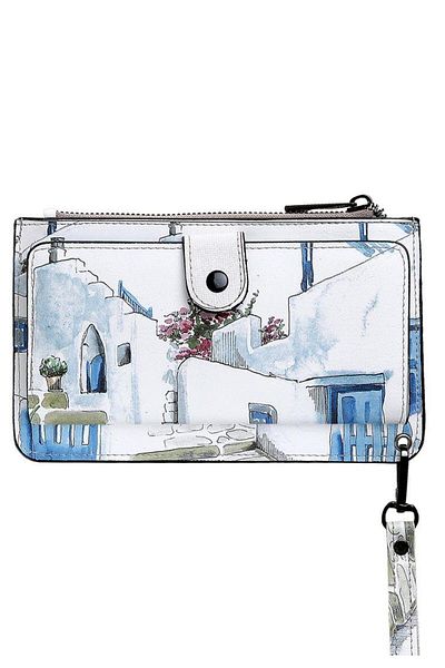 Dogo Women's White Wallet - Paperflower Design
