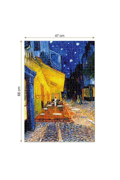 D-Toys Vincent van Gogh Puzzle - Adult Puzzle 1000 Pieces - Café Terrace at Night