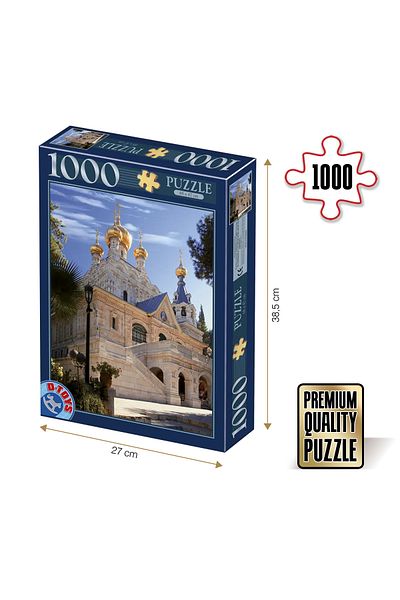 D-Toys Puzzle Church of Mary Magdalene, Jerusalem - Adult Puzzle 1000 Pieces - Famous Places