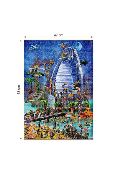 D-Toys Dubai Puzzle - Adult Puzzle 1000 Pieces - Cartoon Collection