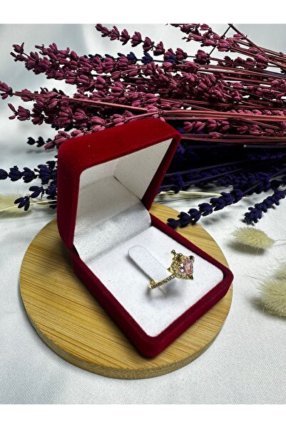 Mutenaura Zircon Stone Princess Ring Adjustable