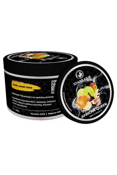 Start Kaif StartKaif Hookah Flavor, African Queen, made of cellulose, without nicotine or tobacco, 200g