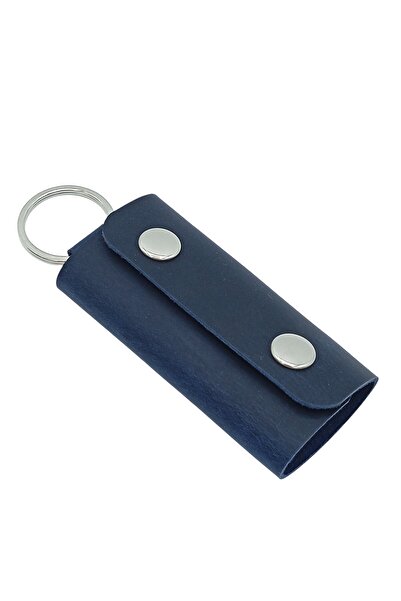 CRONDER سلسلة مفاتيح مصنوعة يدويًا من الجلد الطبيعي - تصميم معلق بأربعة خطافا...