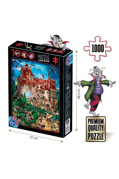 D-Toys Dracula Puzzle - Adult Puzzle 1000 Pieces - Cartoon Collection