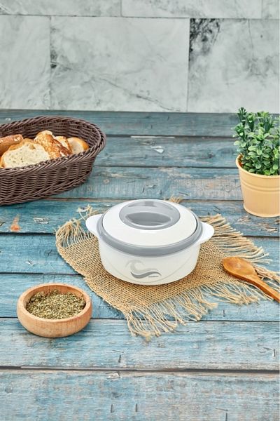 Elista 3148 Food Thermos - Leakproof Locking Lid Storage Container Stainless Steel Sefertası 500 ml White
