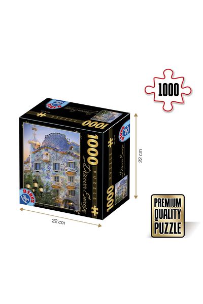 D-Toys Casa Batlló Puzzle, Barcelona - Adult Puzzle 1000 Pieces - Discover Europe