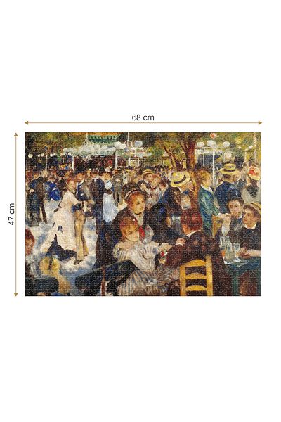 D-Toys Pierre-Auguste Renoir Puzzle - Adult Puzzle 1000 Pieces - Dance at Le Moulin de la Galette