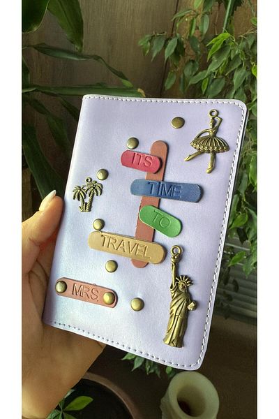 Seda Home Art We Write Name) Special Design Leather Passport Cover Passport Holder Travel Wallet