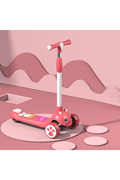 rexa سكوتر للأطفال بثلاث عجلات بعمر 3-8 سنوات مع عجلات فلاش قابلة للطي