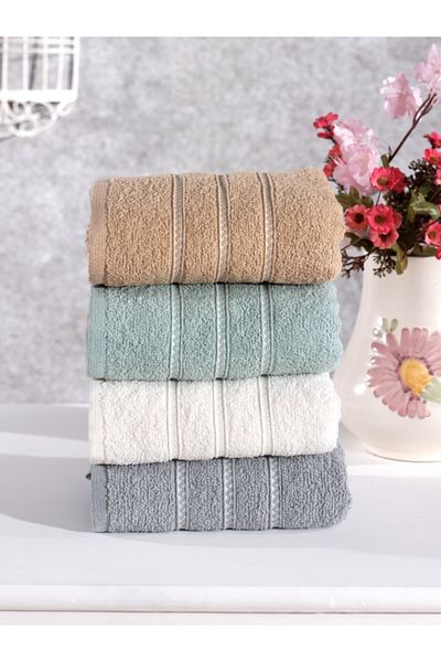 Elvira Home Collection Eh Cotton 4-Piece Hand Face Towel Set