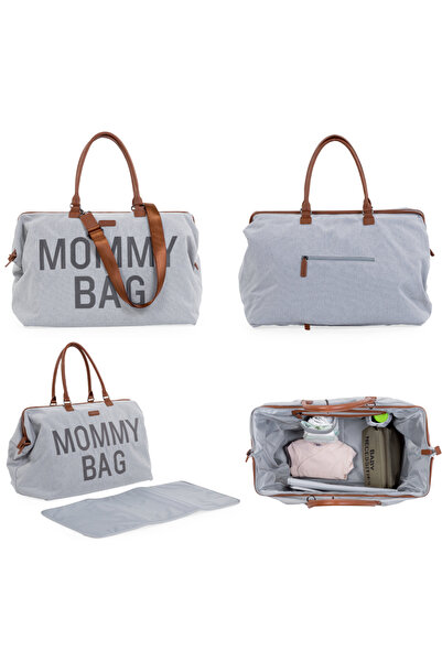 CHILDHOME Geanta de infasat Mommy Bag Panza Oxford Gri